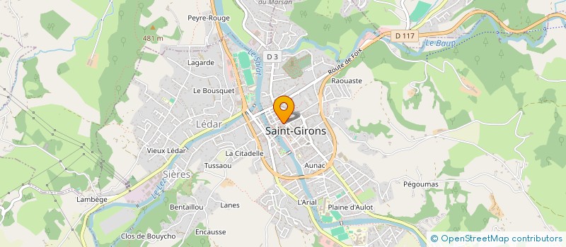localisation de l'entreprise MONSIEUR CHRISTIAN BONDADY à SAINT-GIRONS
