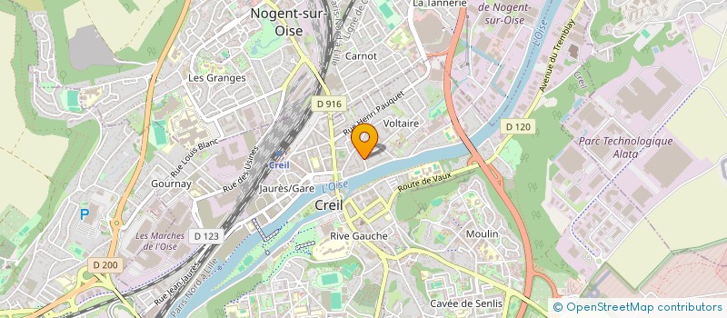 localisation de l'entreprise MONSIEUR CHRISTIAN BONINO  CREIL