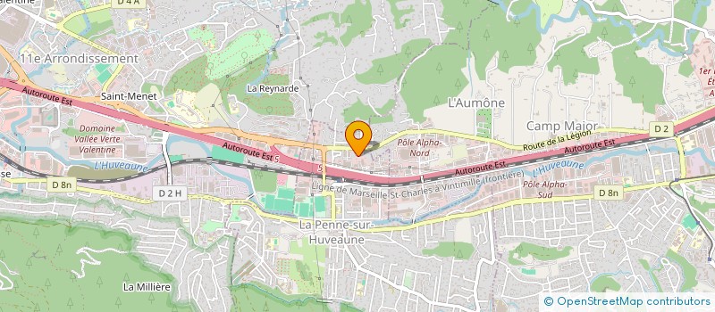 localisation de l'entreprise MONSIEUR CHRISTIAN BONNARDEL  LA PENNE-SUR-HUVEAUNE