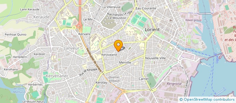 localisation de l'entreprise MONSIEUR CHRISTIAN BONNAUDEAU à LORIENT