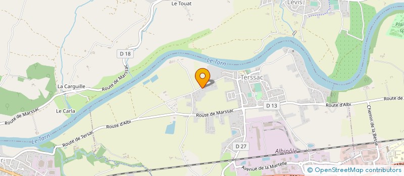 localisation de l'entreprise MONSIEUR CHRISTIAN BONNET  TERSSAC