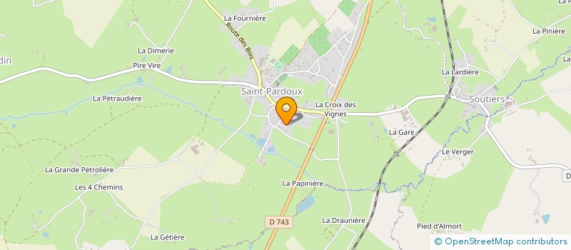 localisation de l'entreprise MONSIEUR CHRISTIAN BONNET  SAINT-PARDOUX-SOUTIERS