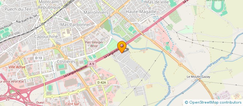 localisation de l'entreprise MONSIEUR CHRISTIAN BONNET  MILHAUD