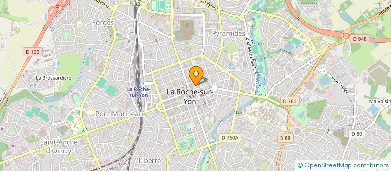 localisation de l'entreprise MONSIEUR CHRISTIAN BONNET à LA ROCHE-SUR-YON