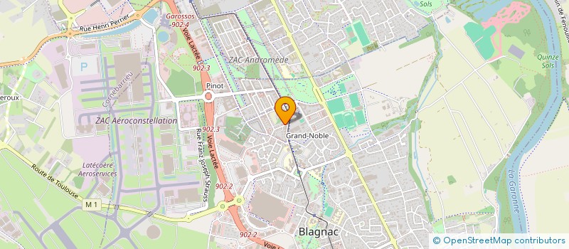 localisation de l'entreprise MONSIEUR CHRISTIAN BONNET à BLAGNAC