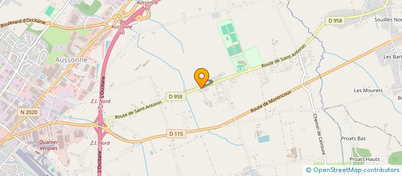 localisation de l'entreprise MONSIEUR CHRISTIAN BONNEVILLE  MONTAUBAN