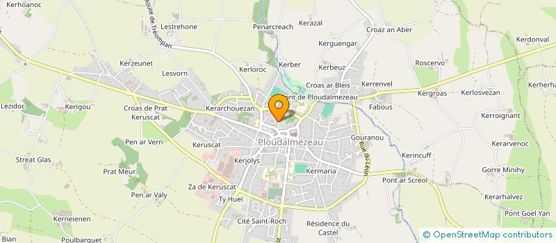 localisation de l'entreprise MONSIEUR CHRISTIAN BONNIN  PLOUDALMEZEAU