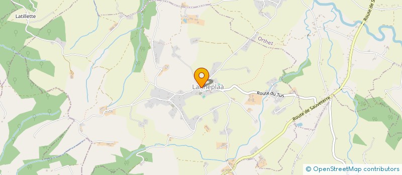 localisation de l'entreprise MONSIEUR CHRISTIAN BORDEAU-LAMIOU  LANNEPLAA