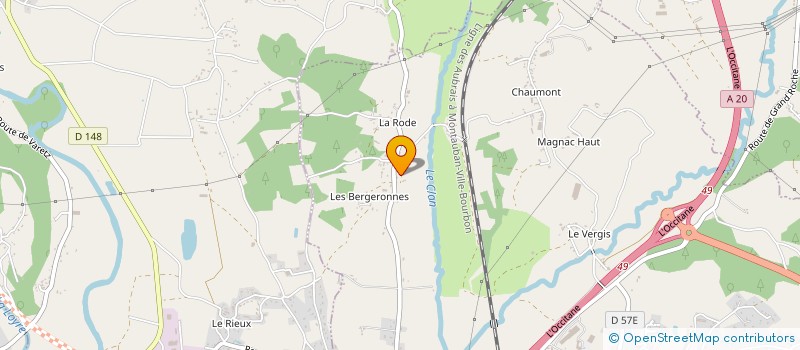 localisation de l'entreprise MONSIEUR CHRISTIAN BORDON  USSAC