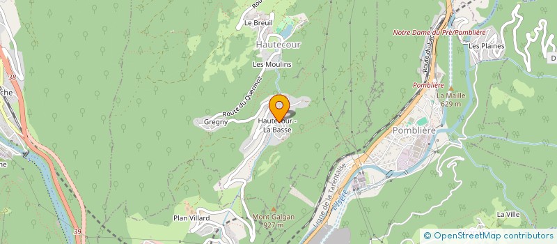 localisation de l'entreprise MONSIEUR CHRISTIAN BORLET  HAUTECOUR