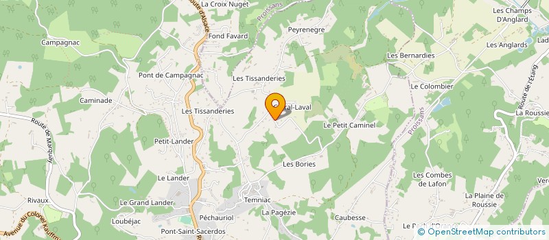 localisation de l'entreprise MONSIEUR CHRISTIAN BOSIO à SARLAT-LA-CANEDA
