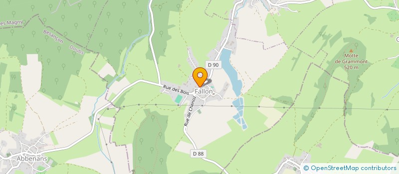 localisation de l'entreprise MONSIEUR CHRISTIAN BOUCARD  AUTREY-LES-CERRE