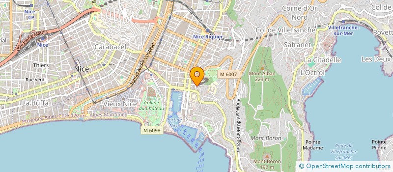 localisation de l'entreprise MONSIEUR CHRISTIAN BOUCE à NICE