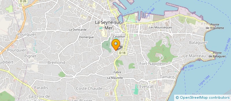 localisation de l'entreprise MONSIEUR CHRISTIAN BOUCHER à LA SEYNE-SUR-MER