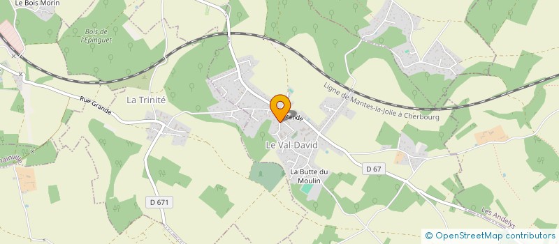 localisation de l'entreprise MONSIEUR CHRISTIAN BOUCHER  LE VAL-DAVID