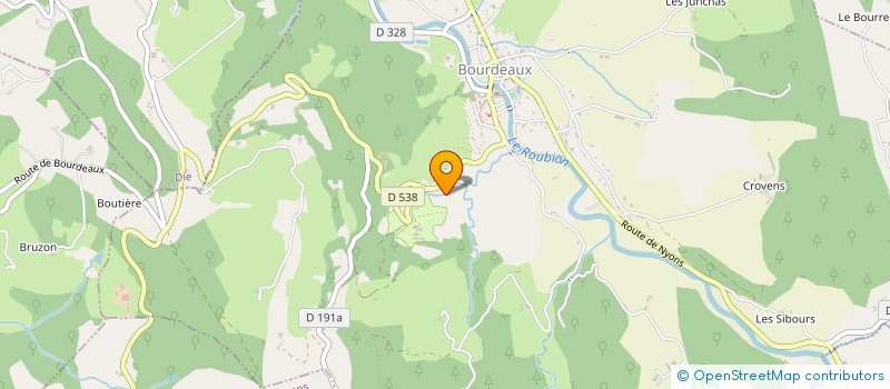 localisation de l'entreprise MONSIEUR CHRISTIAN BOUCHET  BOURDEAUX