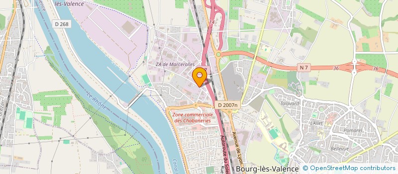 localisation de l'entreprise MONSIEUR CHRISTIAN BOUCHON  BOURG-LES-VALENCE