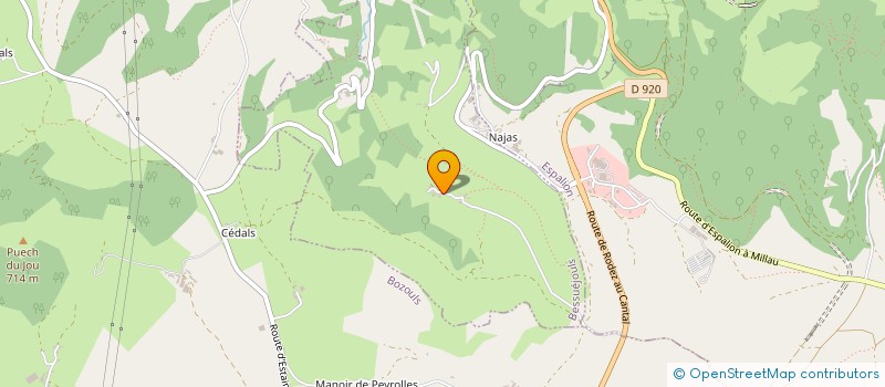 localisation de l'entreprise MONSIEUR CHRISTIAN BOUDOU  BESSUEJOULS