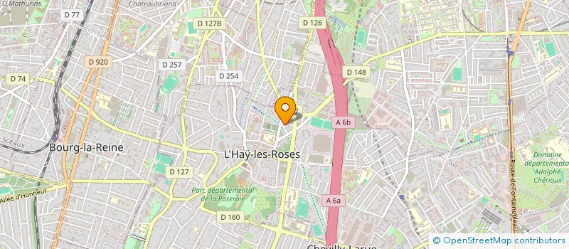 localisation de l'entreprise MONSIEUR CHRISTIAN BOUE  L'HAY-LES-ROSES