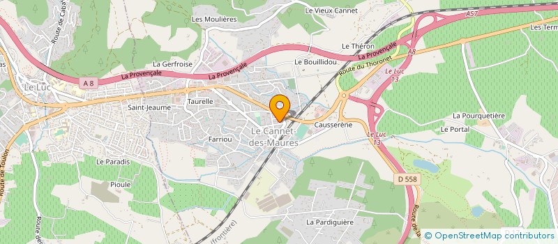 localisation de l'entreprise MONSIEUR CHRISTIAN BOUESC à LE CANNET-DES-MAURES