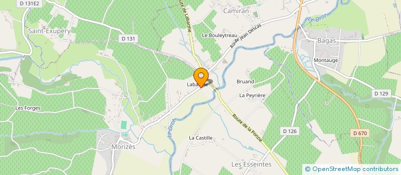 localisation de l'entreprise MONSIEUR CHRISTIAN BOUGES  CAMIRAN