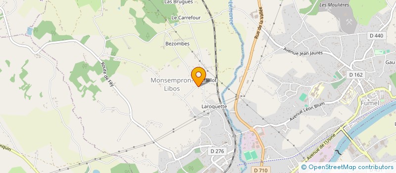 localisation de l'entreprise MONSIEUR CHRISTIAN BOUGES  MONSEMPRON-LIBOS