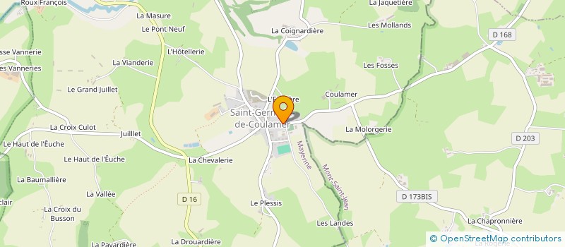 localisation de l'entreprise MONSIEUR CHRISTIAN BOUILLY  SAINT-GERMAIN-DE-COULAMER
