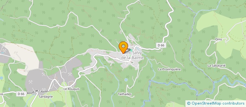 localisation de l'entreprise MONSIEUR CHRISTIAN BOUISSIERE  SAINT-SALVY-DE-LA-BALME