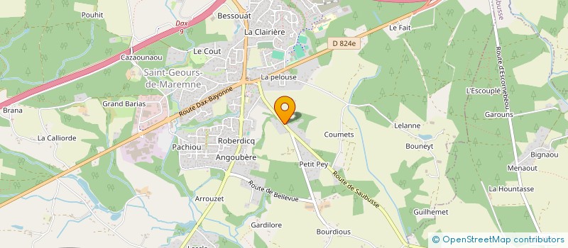 localisation de l'entreprise MONSIEUR CHRISTIAN BOULAN à SAINT-GEOURS-DE-MAREMNE