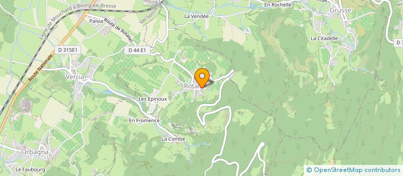 localisation de l'entreprise MONSIEUR CHRISTIAN BOULANGER  ROTALIER