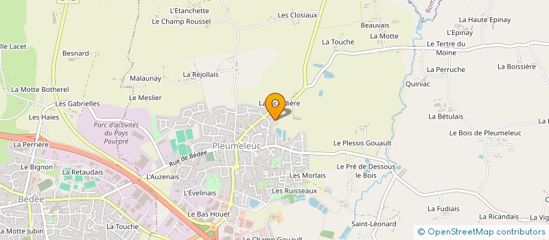 localisation de l'entreprise MONSIEUR CHRISTIAN BOULANGER à PLEUMELEUC