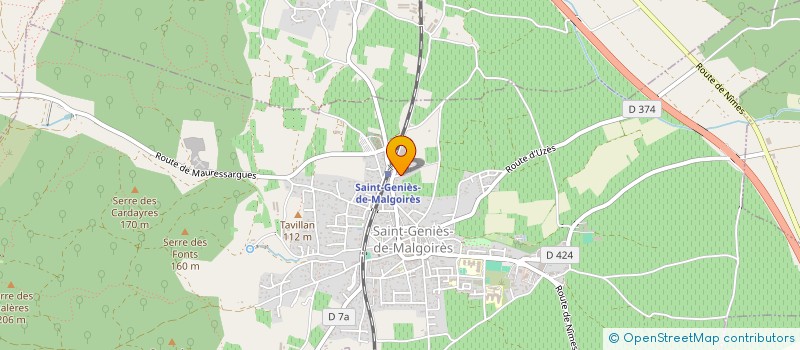 localisation de l'entreprise MONSIEUR CHRISTIAN BOURDANOVE  AUBUSSARGUES