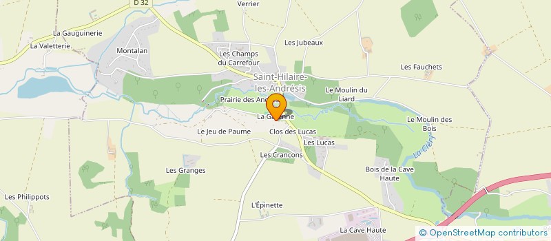 localisation de l'entreprise MONSIEUR CHRISTIAN BOURDEAUX  SAINT-HILAIRE-LES-ANDRESIS
