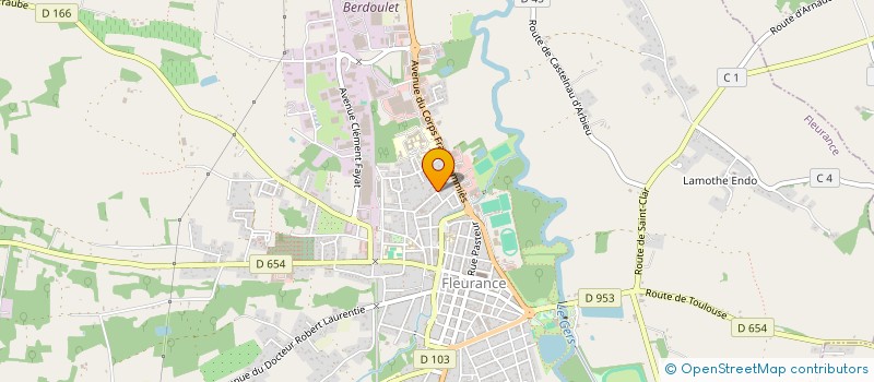 localisation de l'entreprise MONSIEUR CHRISTIAN BOURDERE  FLEURANCE