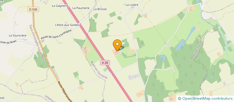 localisation de l'entreprise MONSIEUR CHRISTIAN BOURDIN à BUEIL-EN-TOURAINE