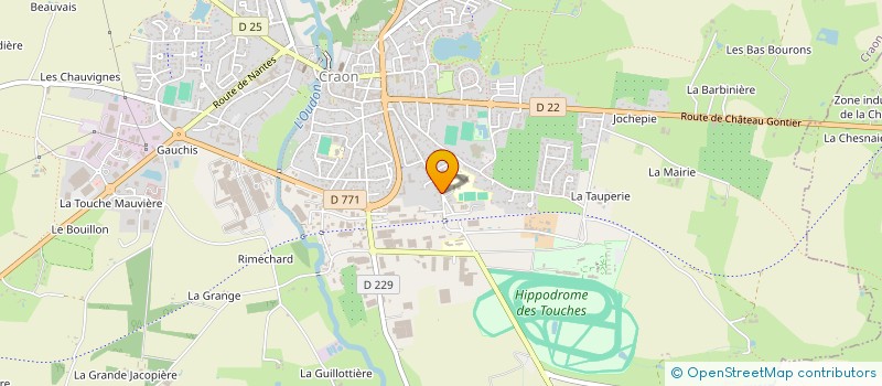 localisation de l'entreprise MONSIEUR CHRISTIAN BOURDIN  CRAON