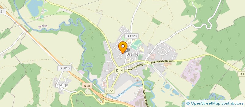 localisation de l'entreprise MONSIEUR CHRISTIAN BOURDREL  BRAINE