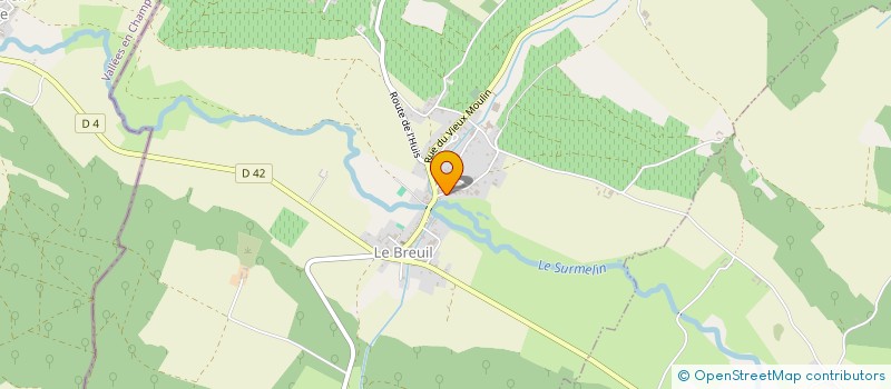 localisation de l'entreprise MONSIEUR CHRISTIAN BOURGAIN à LE BREUIL