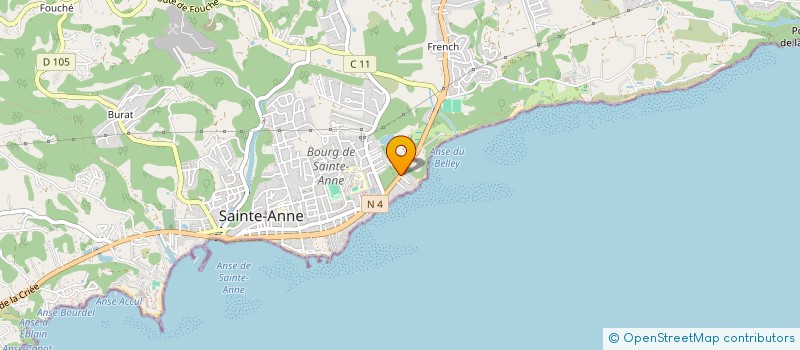 localisation de l'entreprise MONSIEUR CHRISTIAN BOURGEOIS à SAINTE-ANNE