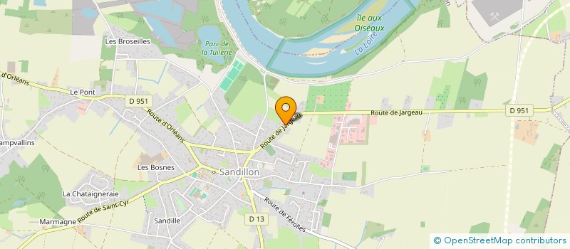localisation de l'entreprise MONSIEUR CHRISTIAN BOURGEOIS à SANDILLON