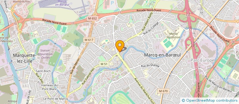 localisation de l'entreprise MONSIEUR CHRISTIAN BOURGEOIS à MARCQ-EN-BARŒUL