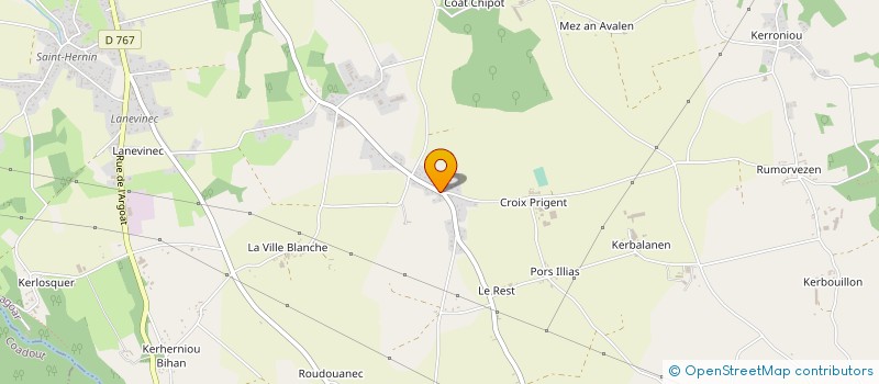 localisation de l'entreprise MONSIEUR CHRISTIAN BOURGEON  PLOUMAGOAR