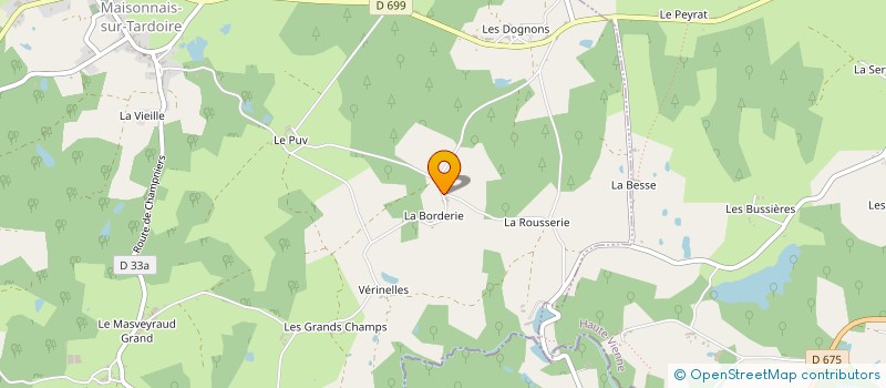 localisation de l'entreprise MONSIEUR CHRISTIAN BOURGES à MAISONNAIS-SUR-TARDOIRE