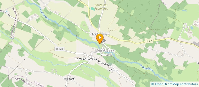 localisation de l'entreprise MONSIEUR CHRISTIAN BOURGOIN à MASSIGNAC