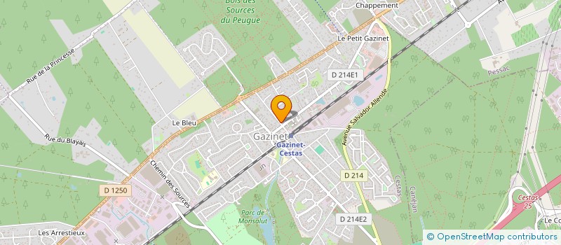 localisation de l'entreprise MONSIEUR CHRISTIAN BOURGUIGNON  CESTAS