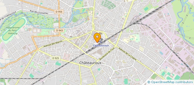 localisation de l'entreprise MONSIEUR CHRISTIAN BOURIT à CHATEAUROUX