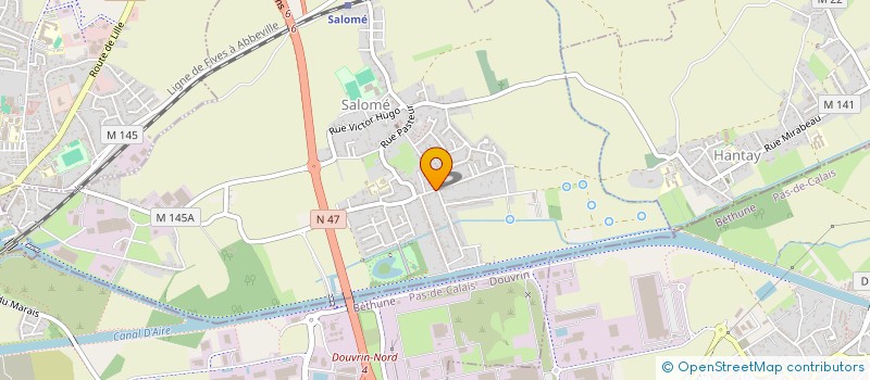 localisation de l'entreprise MONSIEUR CHRISTIAN BOURLET  SALOME