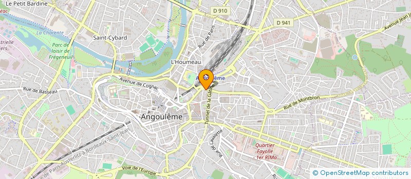 localisation de l'entreprise MONSIEUR CHRISTIAN BOURSILLON à ANGOULEME