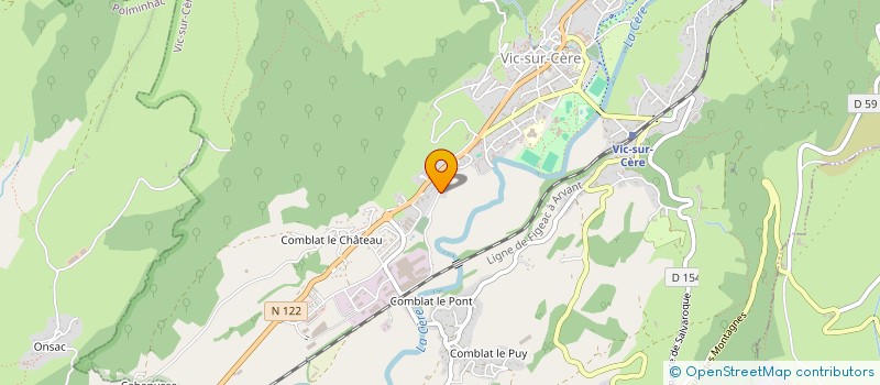 localisation de l'entreprise MONSIEUR CHRISTIAN BOUSQUET à VIC-SUR-CERE