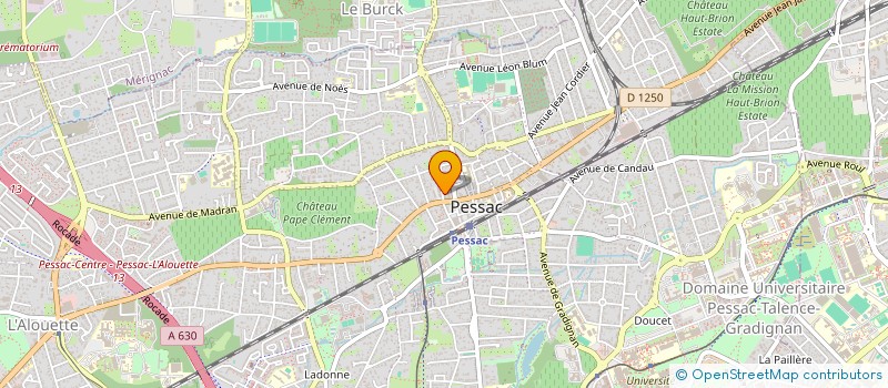 localisation de l'entreprise MONSIEUR CHRISTIAN BOUSSENAC  PESSAC